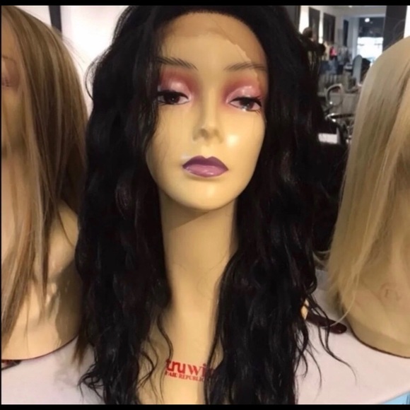 Black curly wig sale soft Swisslace Lacefront wig - Picture 5 of 8